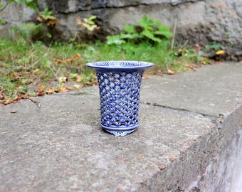 Neofinetia pot  blue pot Orchid pot for Orchid planter for Flower pot Ceramic plant pot Orchid pots Tall pot ceramic Gift for grandmother