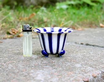 Ceramic pot for orchid neofinetia, or other orchids fired at 1250 degrees Celsius