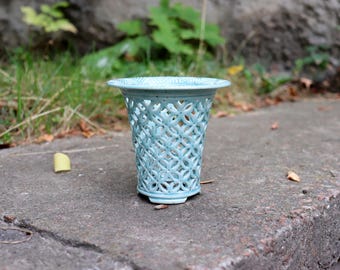 Designer Orchid pot   Orchid planer  Flower vase Ceramic plant pot Orchid pots Clay orchid pot  Gift for mother
