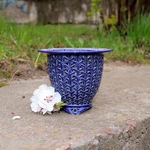 Maceta Neofinetia Maceta para orquídeas Maceta para orquídeas Maceta para flores Maceta de cerámica Macetas para orquídeas Maceta alta de cerámica Regalo para abuela
