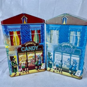 2000 Hershey&#39;s Candy Shop Tin and a Surprise Ghost Tin/Hershey&#39;s Village Series