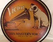 1980s Nipper Tin RCA Victor Cookies quot His Master 39 s Voice quot Bristol Ware