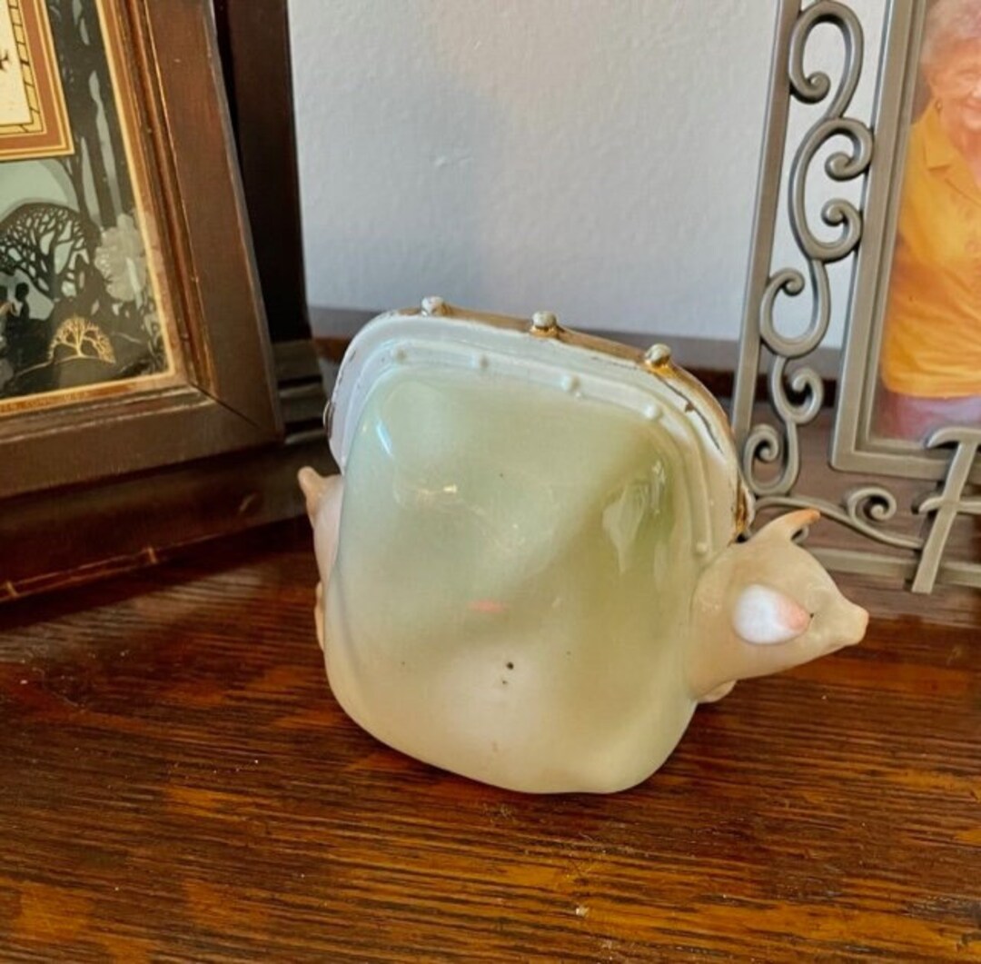 山本造船　CLASSIC PIG Genuine 1880s Albany Slip Glazed Anna Pottery Stoneware Pig