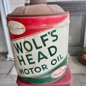 Wolf's head oil can - Etsy 日本
