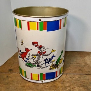 1957 Dr Seuss Mülleimer Katze mit Hut