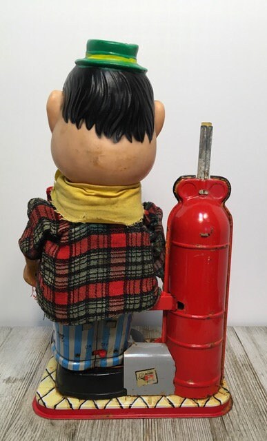 Rare 1950-60s Gino Battery Operated Balloon Man/bubble Blower