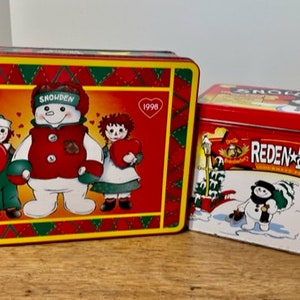 1998 Snowden and Friends Tins/Orville Redenbacher Popcorn/Gourmet Popping Corn/Americana