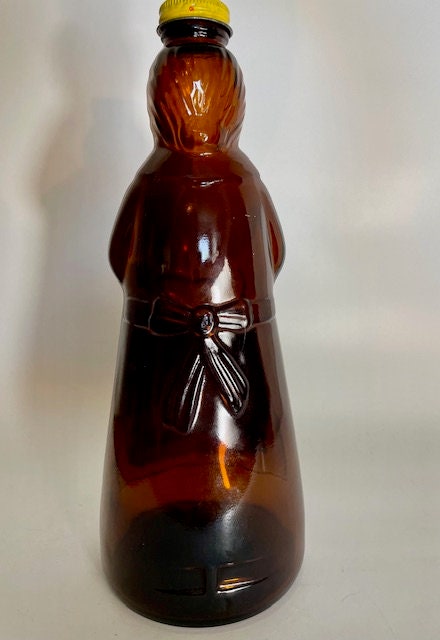 1985 Mrs. Butterworth's Amber Glass Bottle/pancake Syrup - Etsy