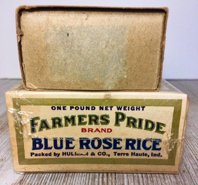 1940s Farmers Pride Blue Rose Rice and Matches/hoosier | Etsy