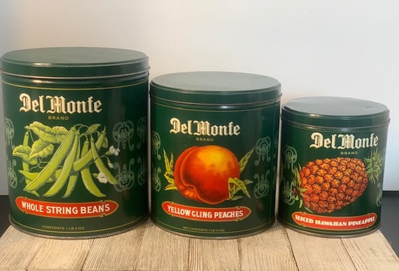 DEL MONTE デルモンテブリキ缶 デルモンテDELMONTE ブリキ缶のランチボックス