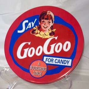 1990s Goo Goo Cluster Treat Tin/Standard Candy Company/ Nourishing Lunch for a Nickel/ Grand Ole Opry