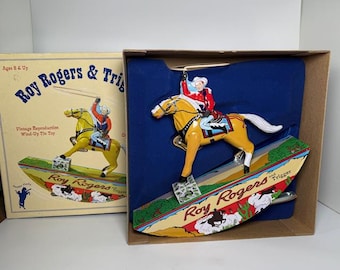2002 Schylling Roy Rogers and Trigger Wind Up Toy/Limited Reproduction