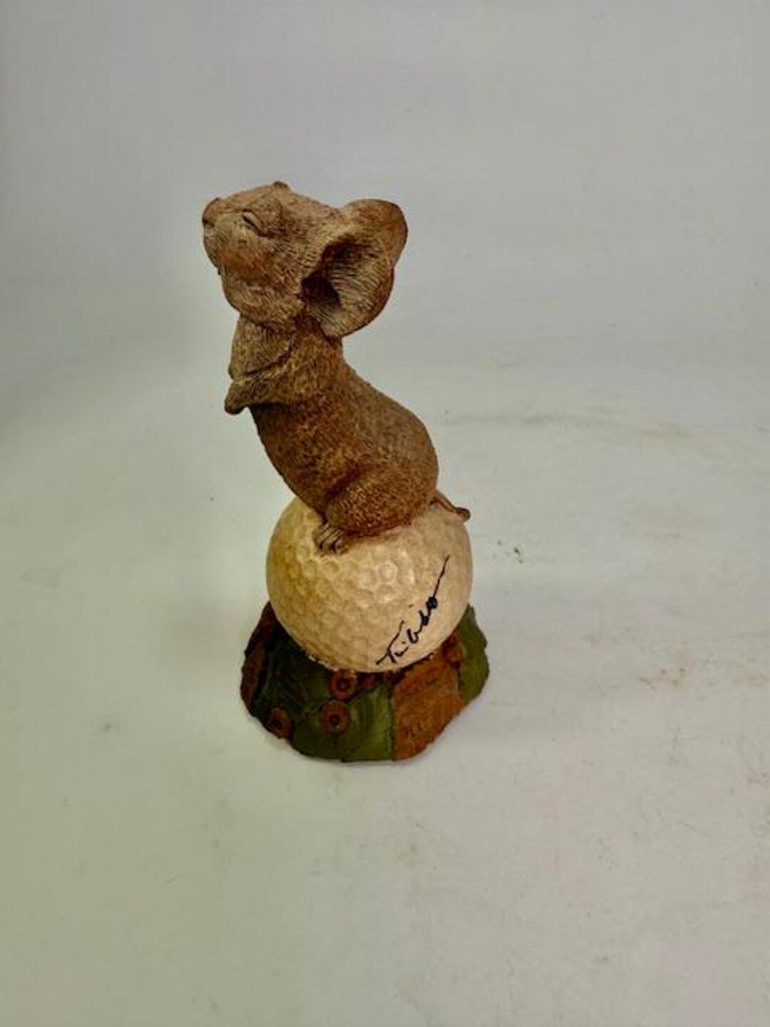 ゴルフフィギュア Chi Chiゴルフマウスフィギュア：ティム・ウルフのサイン入り