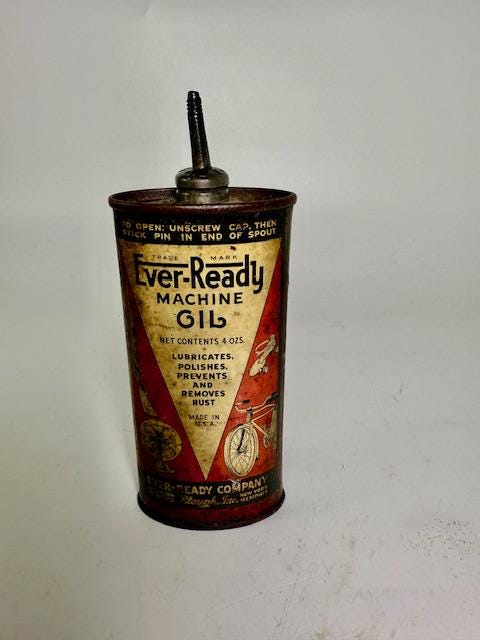 希少な鉛の注ぎ口付き家庭用機械用オイル缶（1930年代製） - Etsy 日本