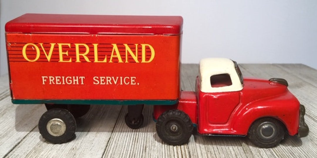 1950s Japanese Overland Freight Truck Trailer Box SSS Shioji