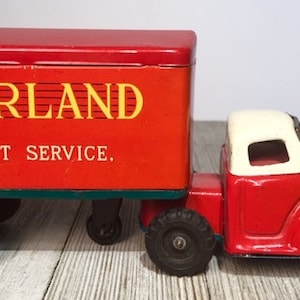 1950s Japanese Overland Freight Truck Trailer Box SSS Shioji