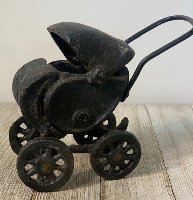 1910 Antique Cast Iron Doll Baby Buggy/hubley or Kilgore - Etsy