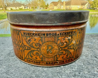 1919 Early Cracker Jack Tin/Rueckheim Bros en Eckstein Betrouwbare lekkernijen