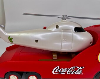2000 Coca-cola Holiday Helicopter Carrier Truck With Working 1962
