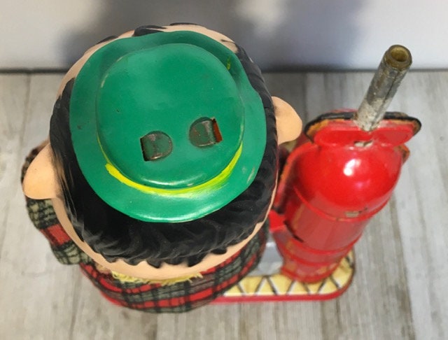 Rare 1950-60s Gino Battery Operated Balloon Man/bubble Blower