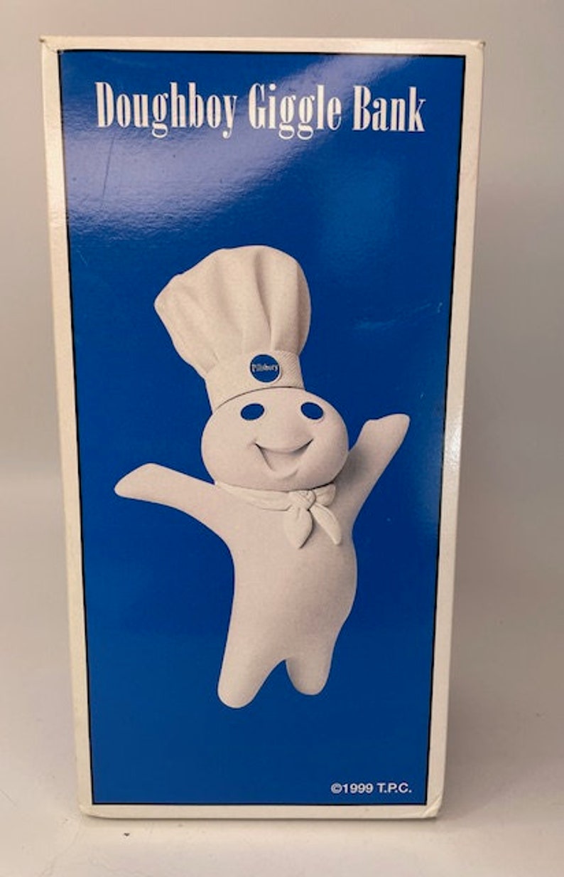 1999 Pillsbury Doughboy Giggle Bank/in Original Box image 6