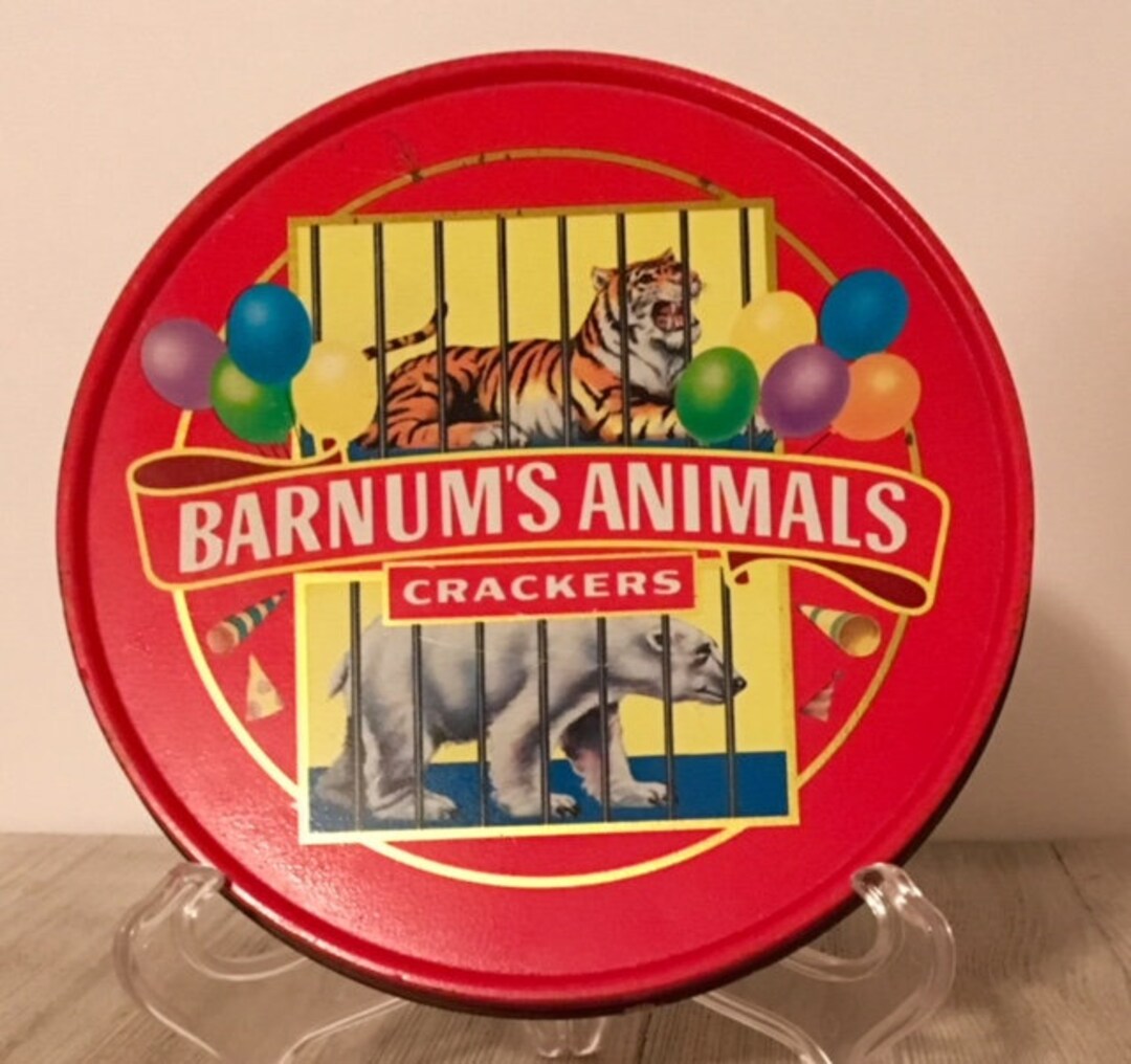 Rare 1991 Barnum's Animal Crackers Tin Pail/nabisco/ Etsy Canada