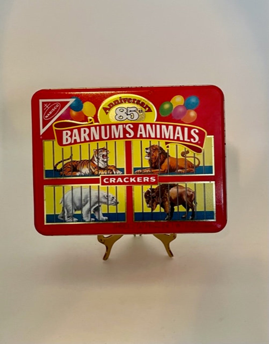 1989 Barnum's Animals Rectangular Tin/nabisco's Animal
