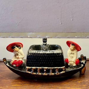 Lámpara/Lámpara de TV de barco chatarra chino asiático de 1954