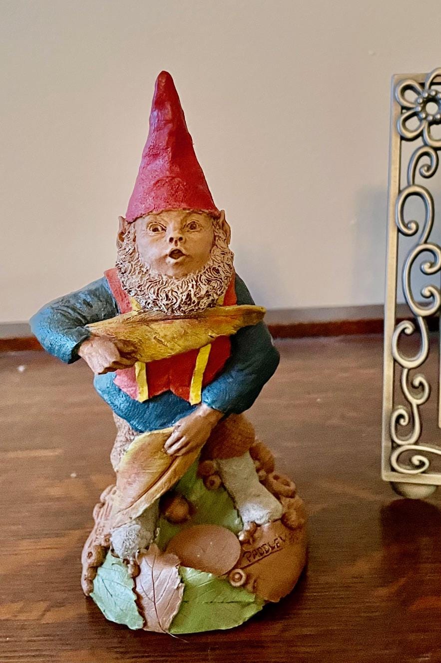 Figurine De Collection Tom Clark Gnome HAPPY #57 – Vintage 1984