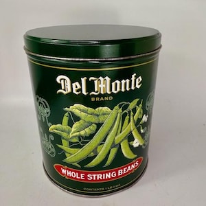デルモンテ　キャニスター　tin缶　DelMonte Vintage Del Monte Pineapple Slices Advertising Tin Can