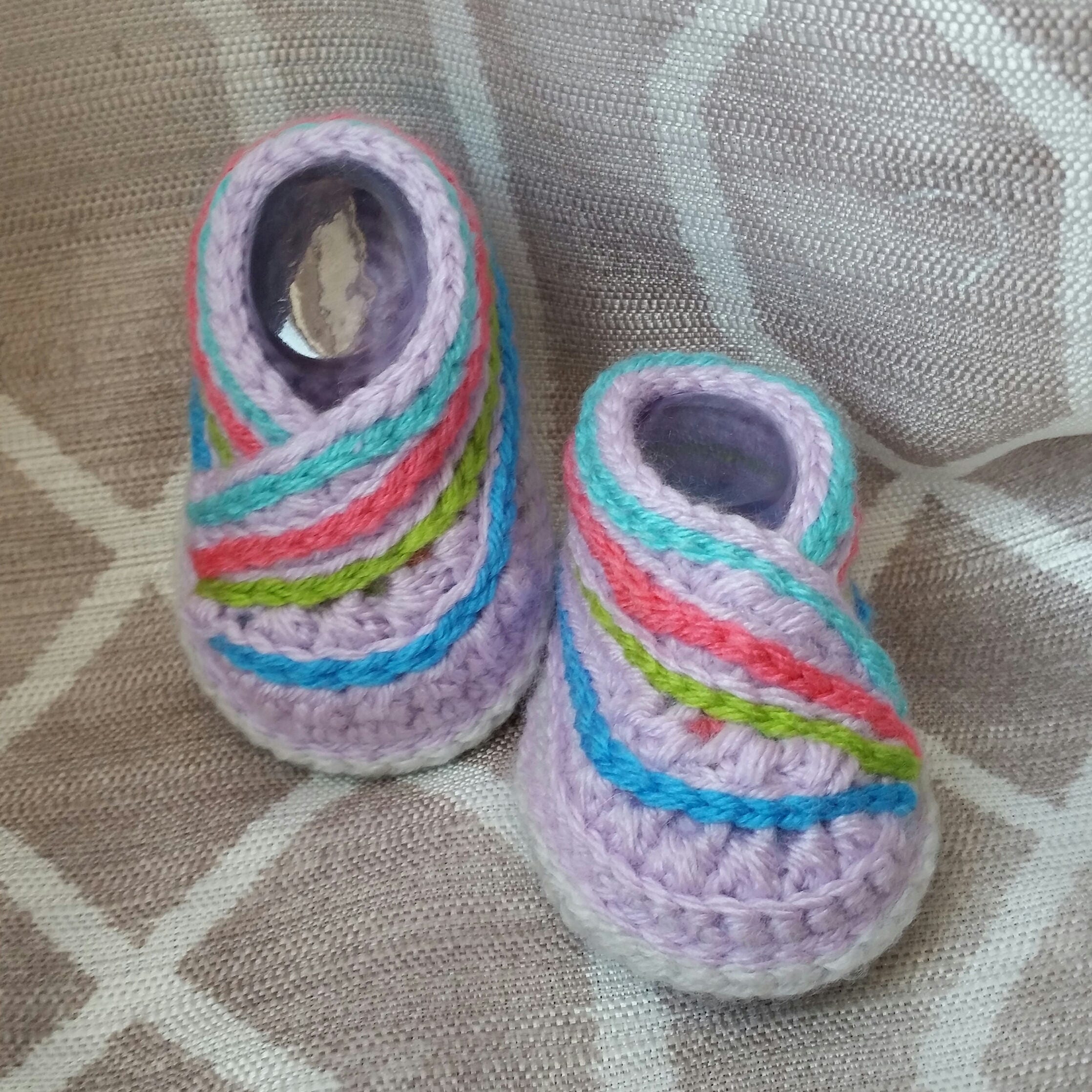 Crochet Kimono Wrap Booties Infant Baby Toddler Etsy