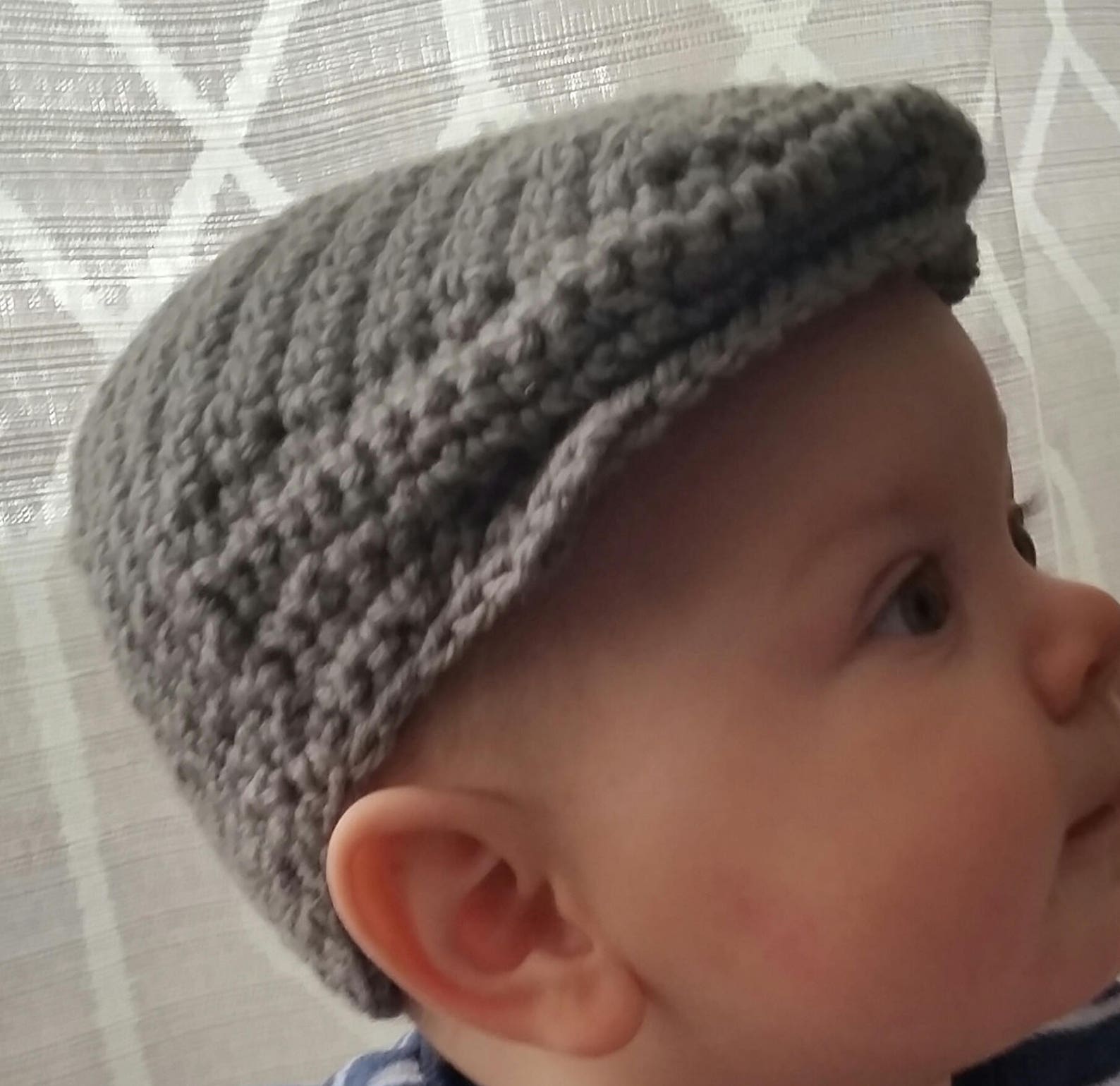 Crochet Scally Cap Flat Cap Driver's Cap Infant Etsy
