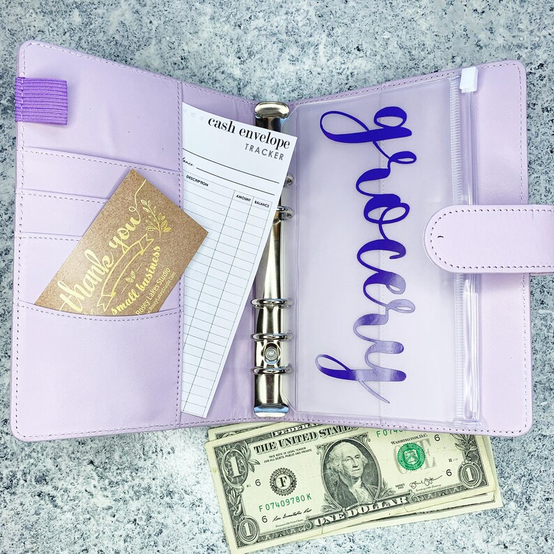 Budget Binder, Money Wallet, A6 Binder, Cash Envelope Wallet, Zipper Cash Envelopes, Cash Envelope System, Custom Budget Binder, Money 