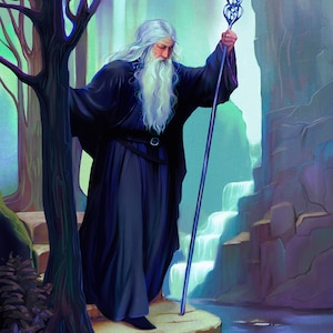 The Grey Wizard Print