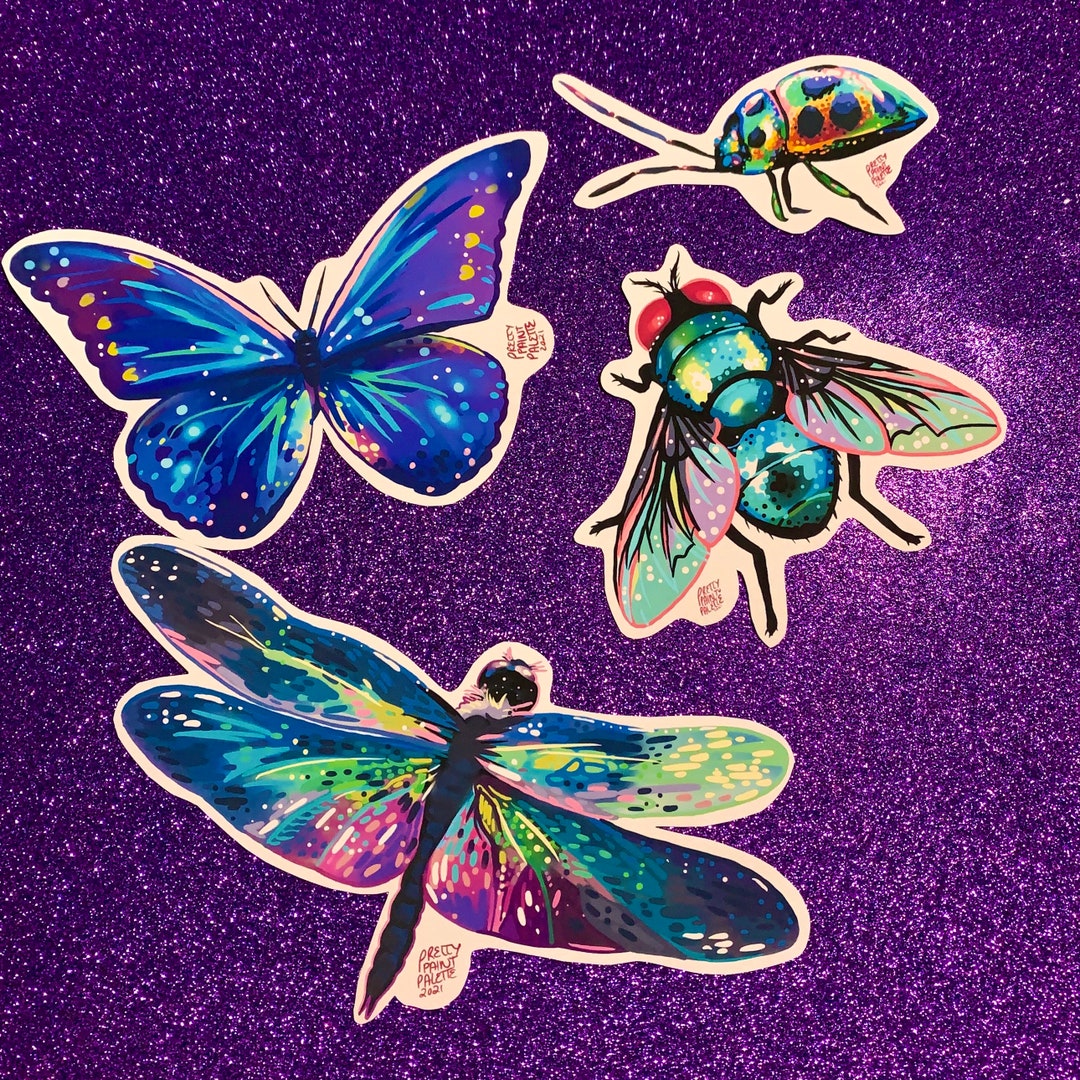 Insectosaurus Sticker Insect Vinyl Sticker Set - Etsy
