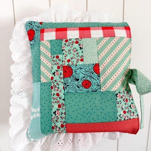 OOAK Patchwork Bible Case | Handmade Quilted Scripture Cover | 10x12 Christian Gift