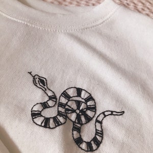 Snake Embroidered Sweatshirt image 2