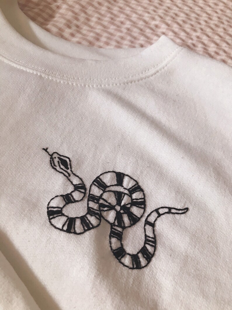 Snake Embroidered Sweatshirt image 2