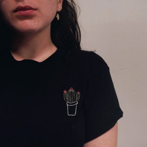 Cactus embroidered t-shirt