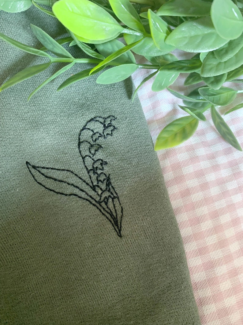 Lily of the Valley Embroidered Hoodie image 2