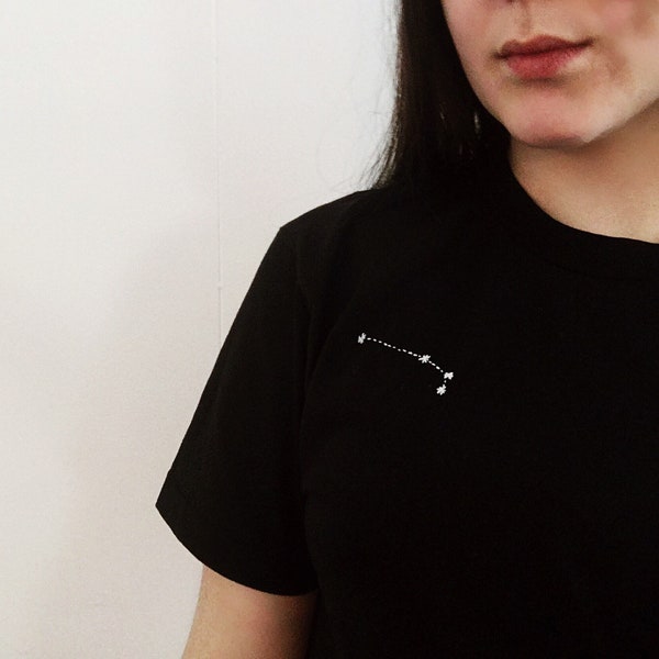 Constellation Embroidery T-Shirt