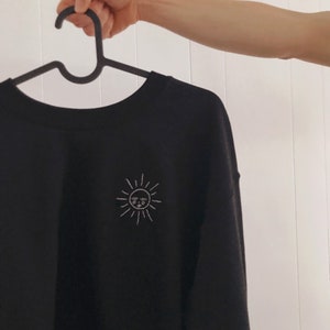 Sun Besticktes Sweatshirt - Handbestickt