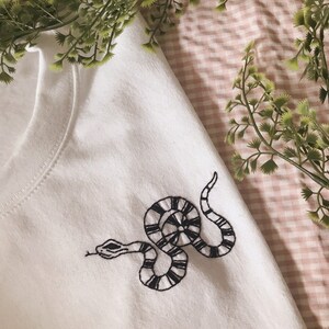 Snake Embroidered Sweatshirt image 5
