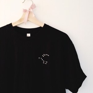 Big Dipper and Little Dipper Constellation Embroidery T-Shirt image 2