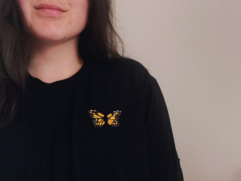 Monarch Embroidery T-Shirt image 2