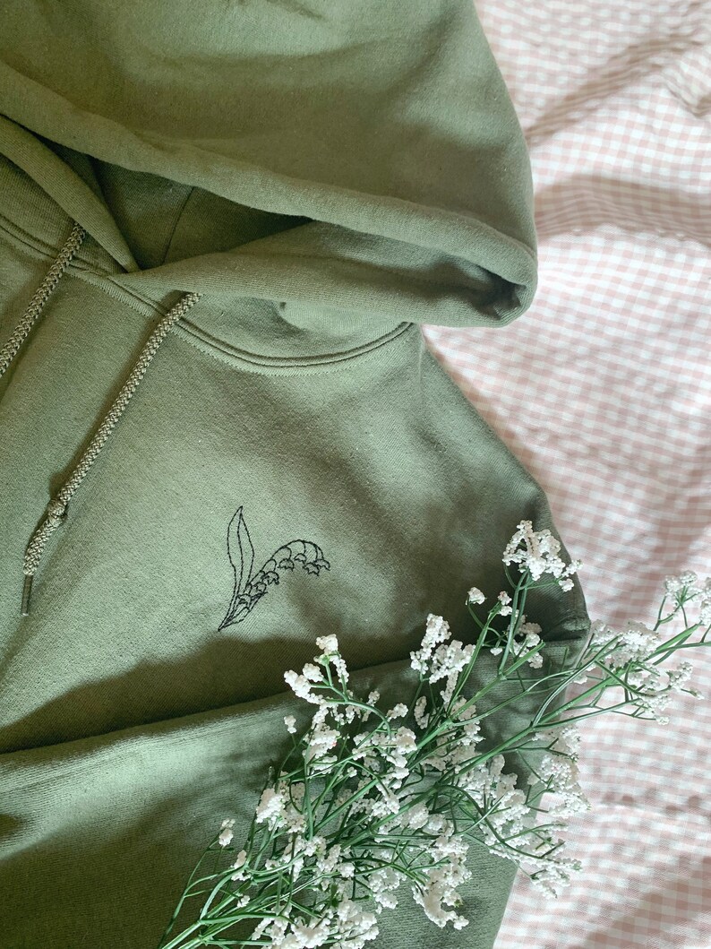 Lily of the Valley Embroidered Hoodie image 5