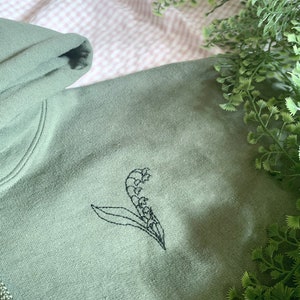 Lily of the Valley Embroidered Hoodie image 8