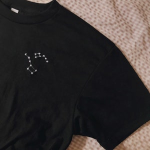 Big Dipper and Little Dipper Constellation Embroidery T-Shirt image 7