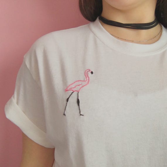 Chandail top flamant rose