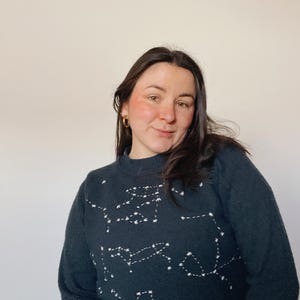 Constellation Sky Embroidered Sweater - Hand Embroidered
